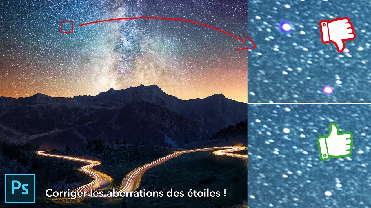 3 astuces pour corriger les défauts optiques sur le contour des étoiles !