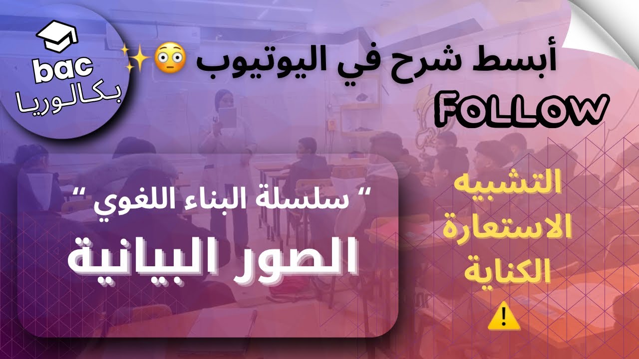 سلسلة البناء اللغوي|الدرس7: الصور البيانية(التشبيه/الاستعارة/الكناية)|Bac/Bem 2025