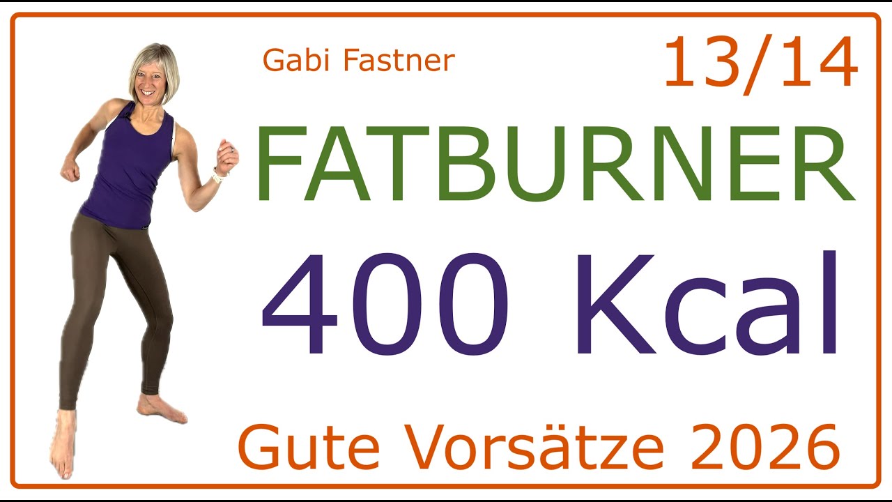 13/14 🆕 45 min. Fatburner | Kraft-Ausdauer Einheit, ca. 4200 Schritte und 400 Kcal verbrennen