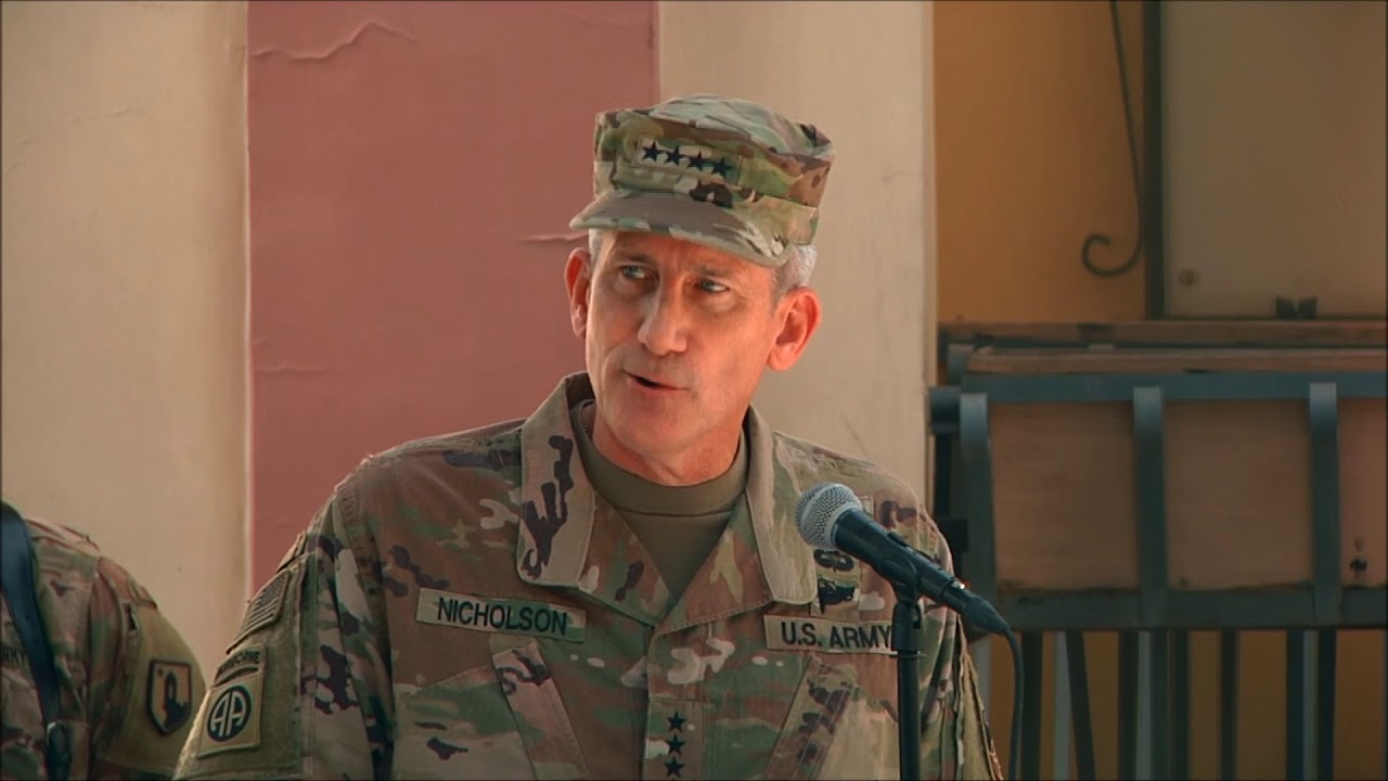 Gen. John Nicholson's Touching Memorial Speech At Resolute Support HQ In Afghanistan.