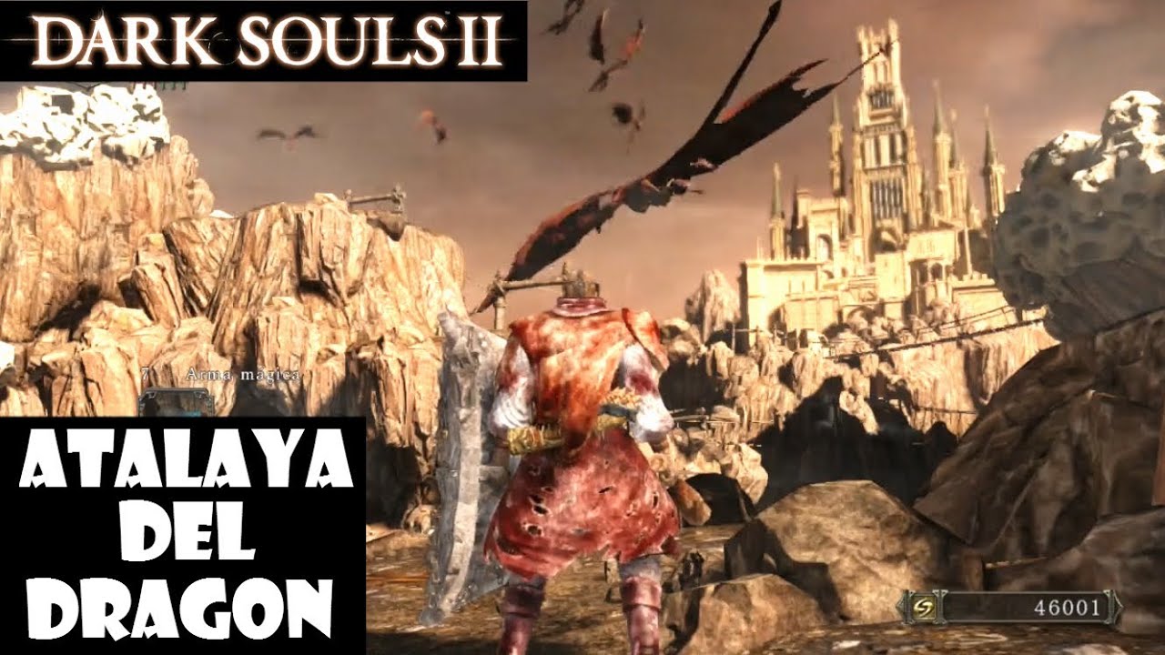 Dark Souls 2 guia: ATALAYA DEL DRAGON || Gameplay, trucos y secretos; Diente de dragón || Ep. 64