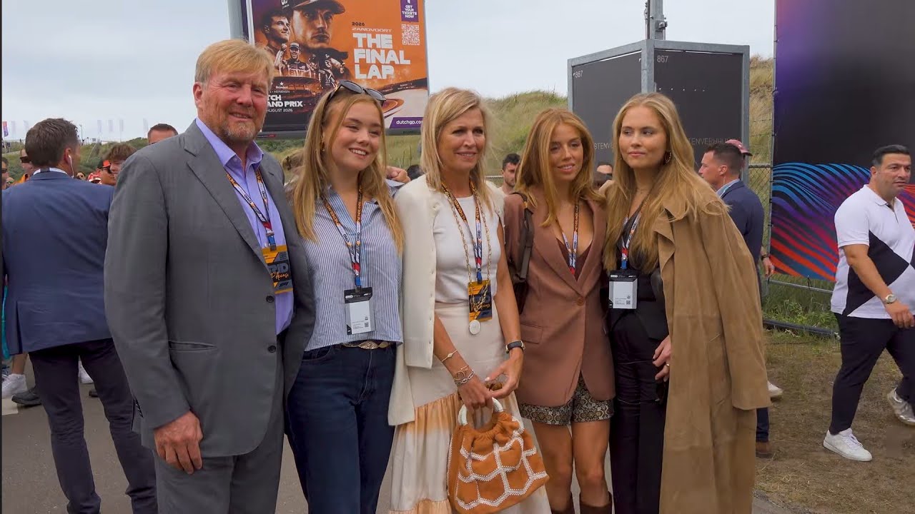 The Dutch royal family attend the Dutch Grand F1 Prix in Zandvoort today