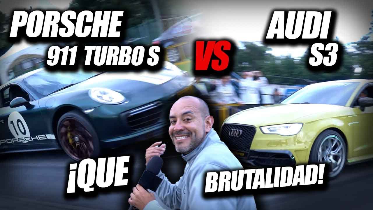 ❌QUE BRUTALIDAD🤯 Audi S3 🆚 Porsche 911 Turbo S 🔥| Cuarto de milla | Drag race #fullcars