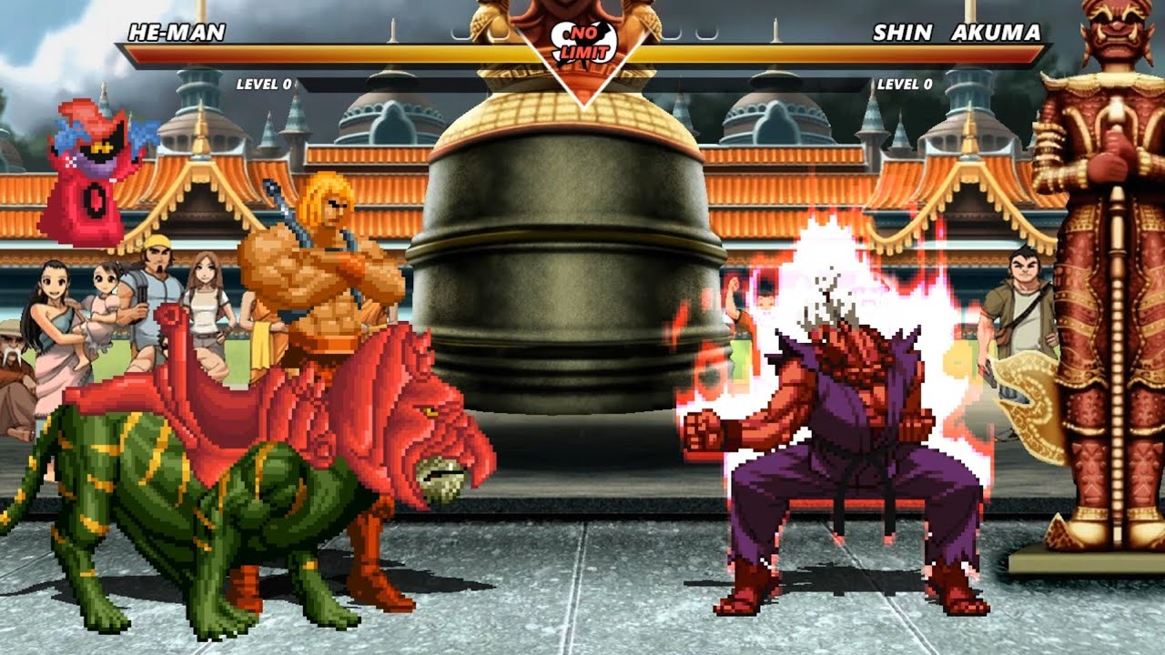 HE-MAN vs SHIN AKUMA - Amazing epic fight battle !