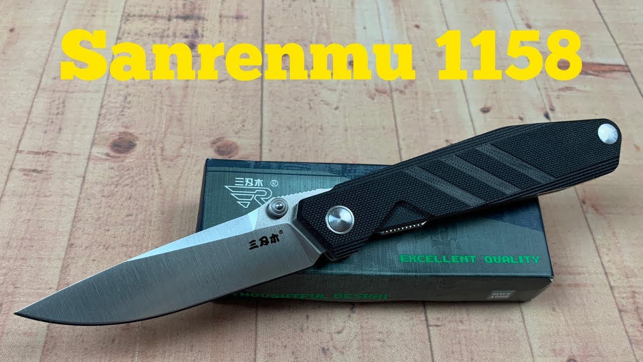Sanrenmu 1158 linerlock Knife   A folding version of the S758 !