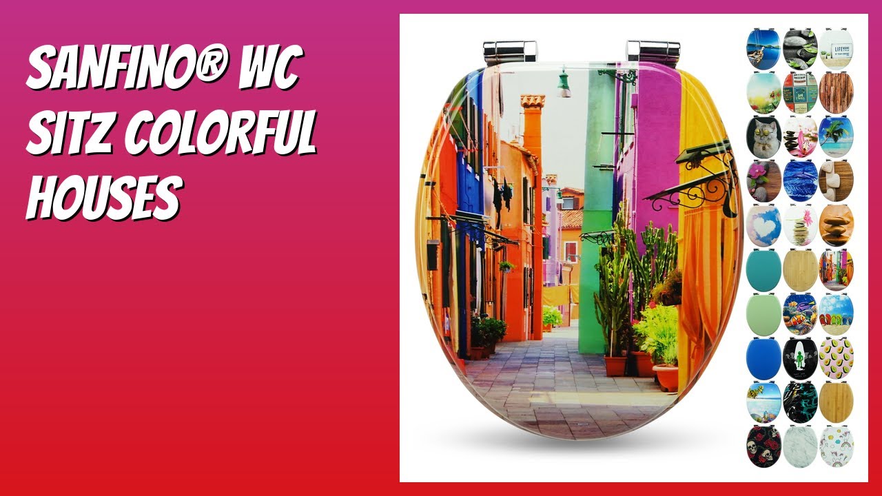 BEWERTUNG (2026): SANFINO® WC Sitz Colorful Houses. Infos
