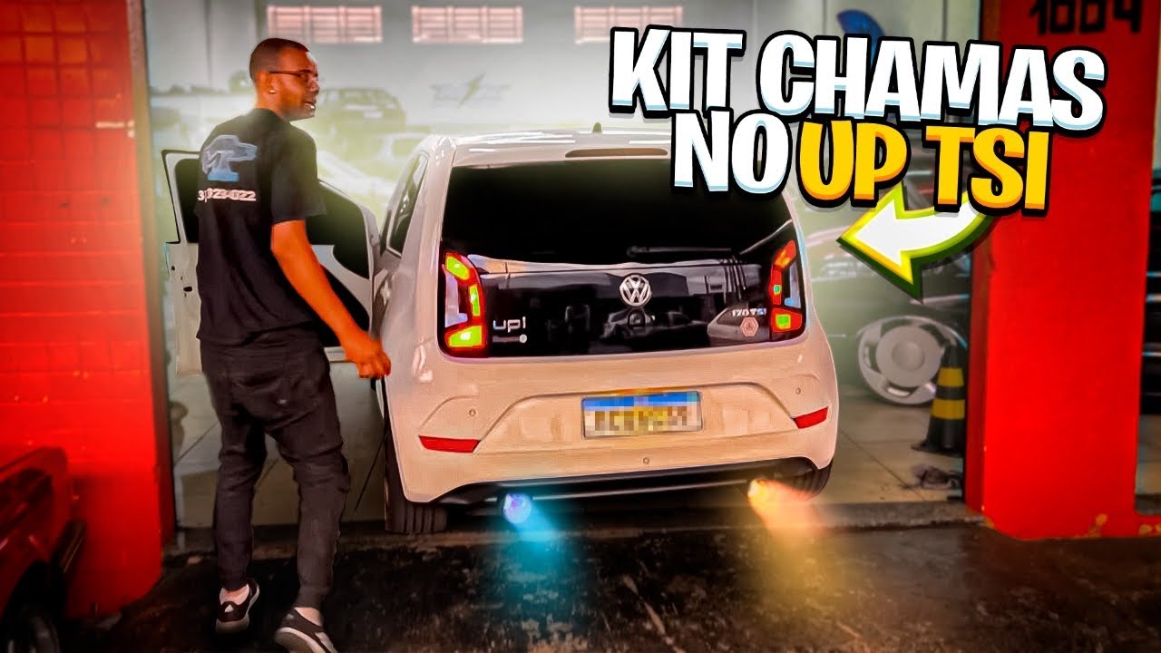 Instalamos kit  q sai fogo no escap no up tsi