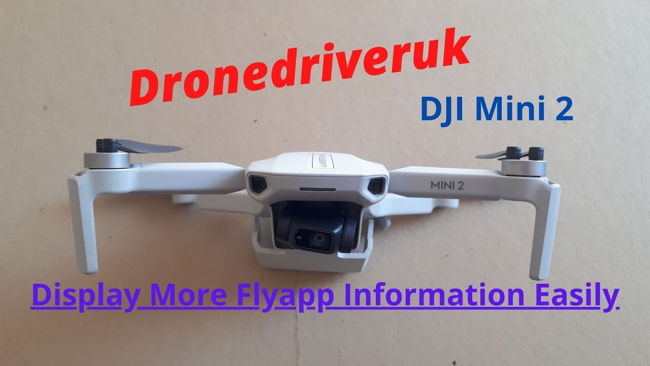 DJI Mini 2 how to display more Fly app information on your smartphone