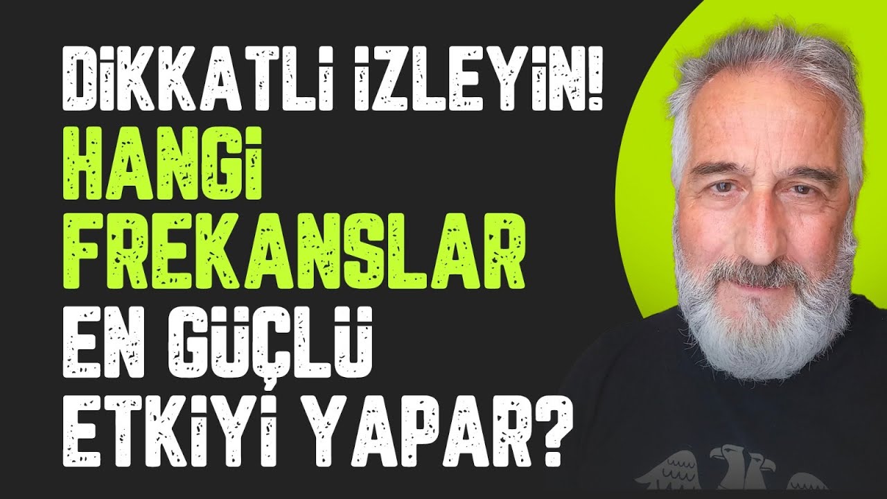 DİKKATLİ İZLEYİN! Hangi Frekanslar En Güçlü Etkiyi Yapar? Bilinçaltı Hangi Komutu Alır? | R. Şanal