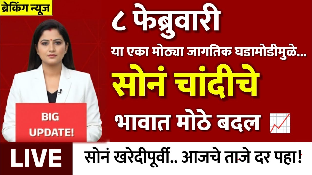 Gold Rate Today 8 February 2026 | Aajacha Sonyacha Bhav | Sonyacha Bhav | Today Gold Rate
