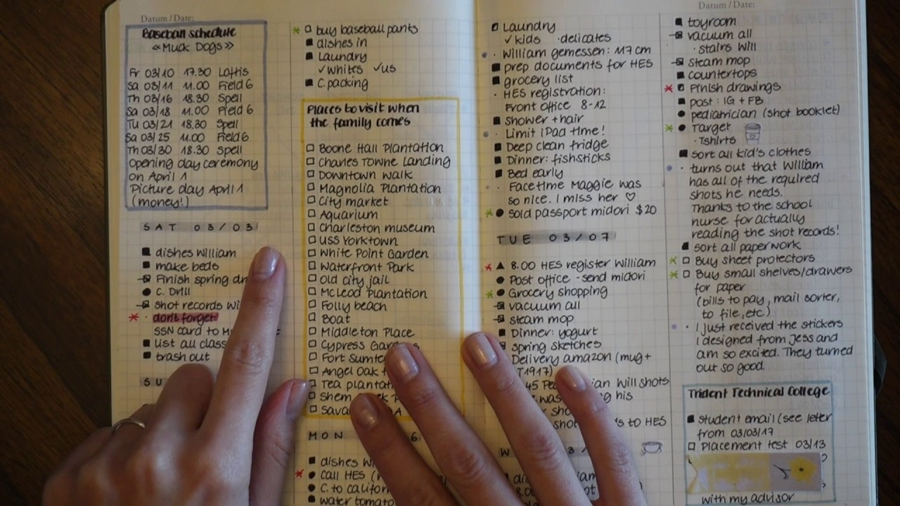 Bullet Journal setup 2017