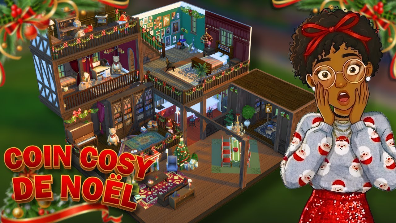 J'ai construit le Noël PARFAIT dans les Sims 4 🎄 (Diorama Speed Build)