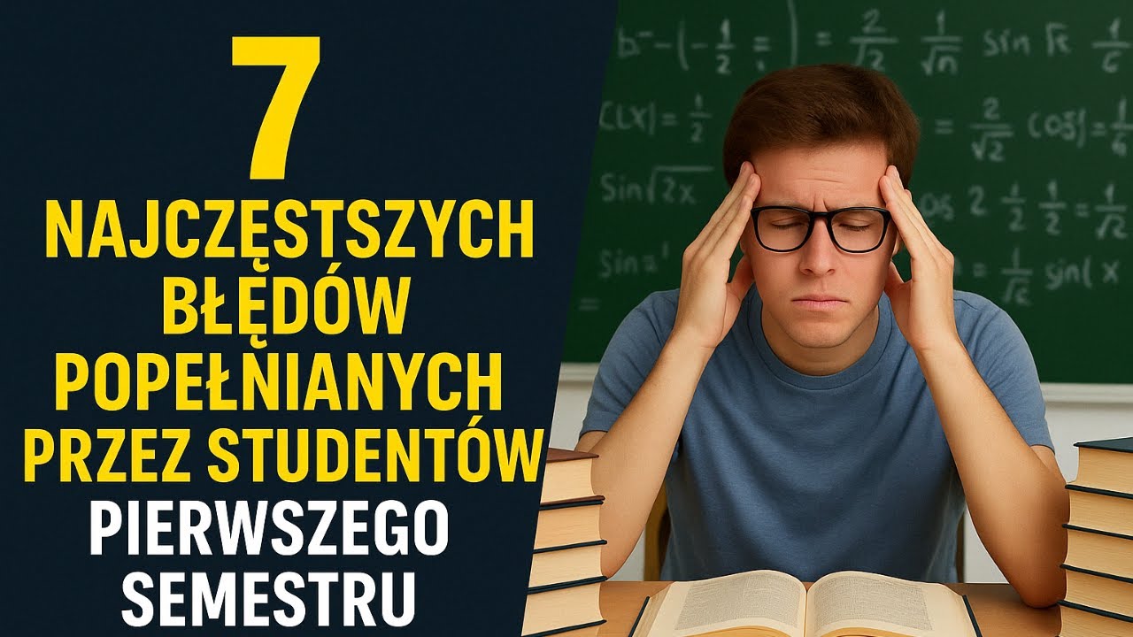 7 najczęstszych błędów popełnianych przez studentów pierwszego semestru.