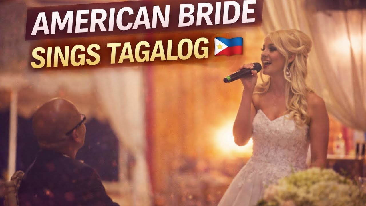 My Beautiful American Bride Kaci Singing in Tagalog 