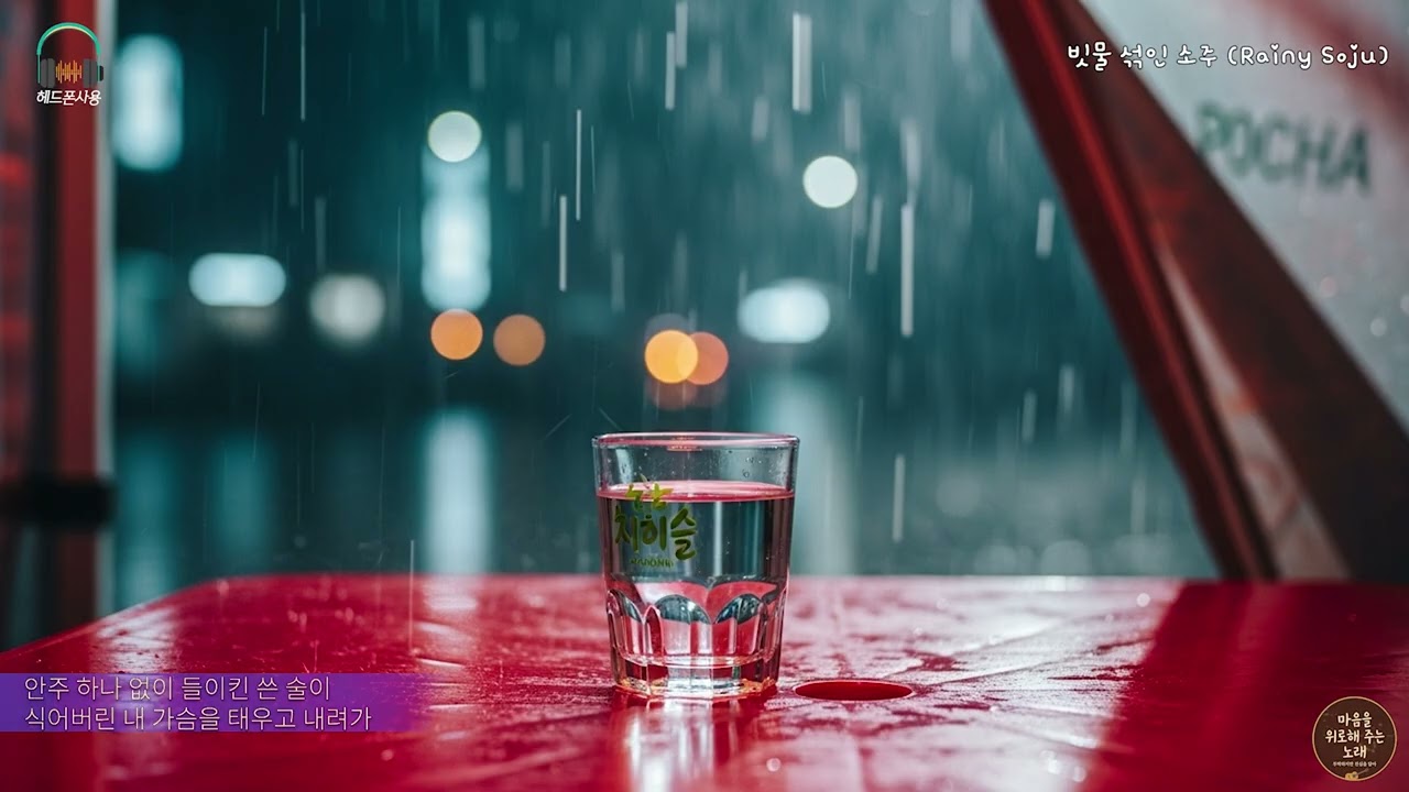 비 내리는 가로등 밑에서 누군가를 하염없이 기다리던 그날의 공기-14빗물 섞인 소주 Rainy Soju