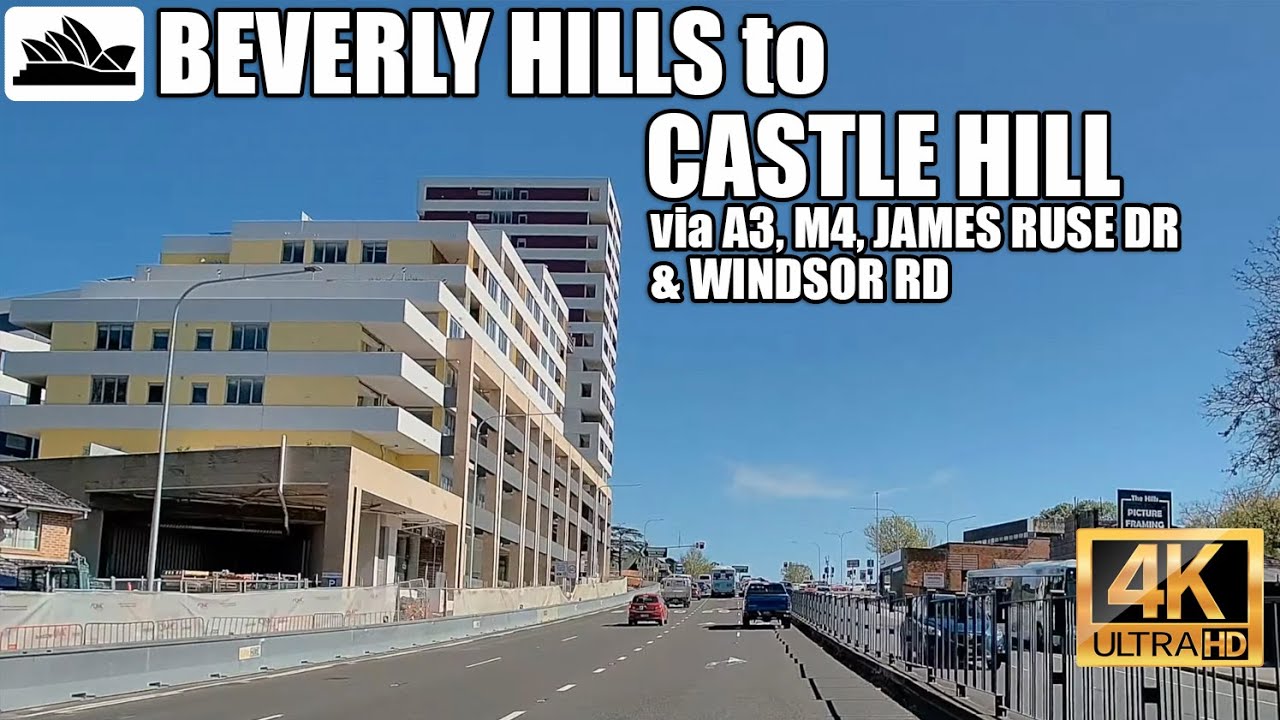4K Sydney drive: Beverly Hills to Castle Hill
