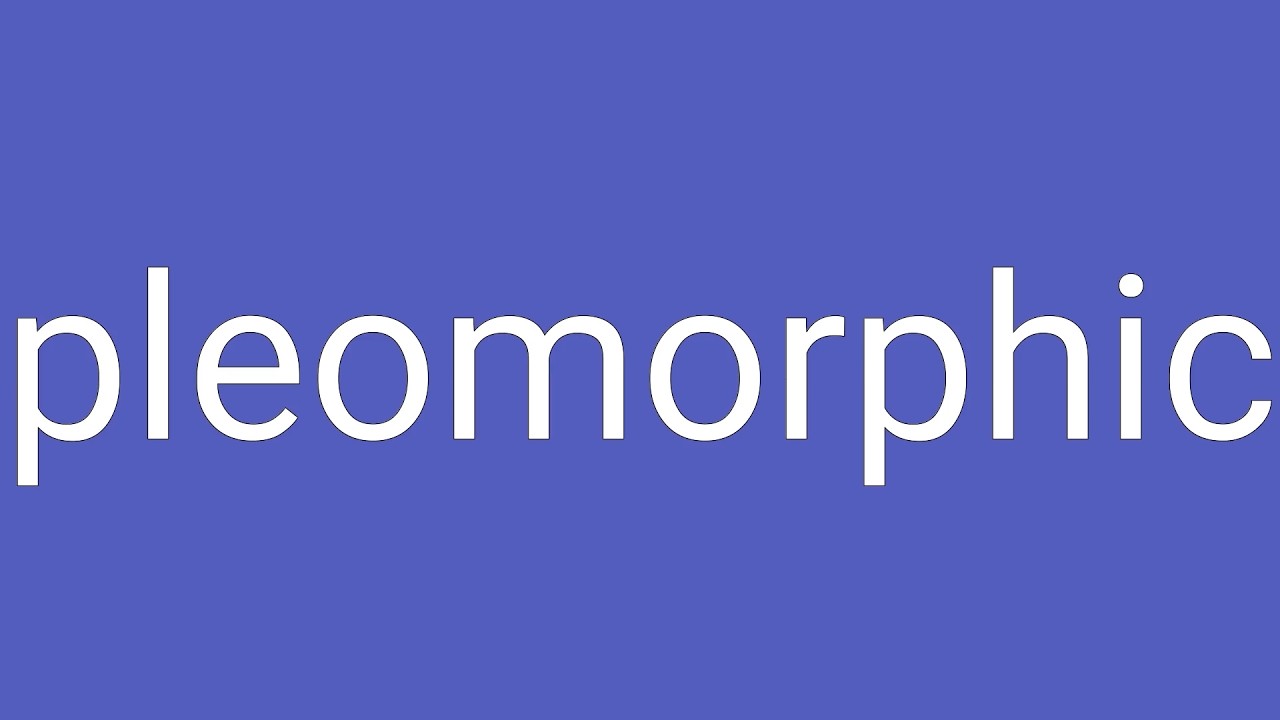 Pleomorphic Definition & Meaning