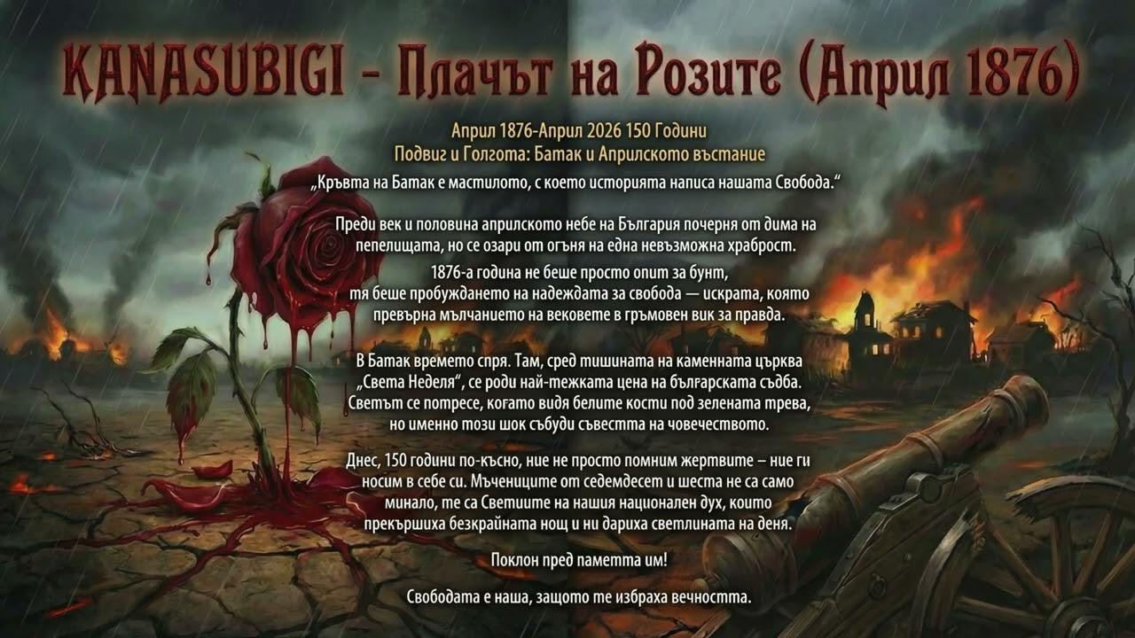 KANASUBIGI - Плачът на Розите (Април 1876) | 150 Години Памет| Epic Historical Metal