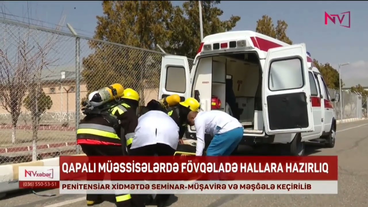 Fövqəladə Hallar Nazirliyi cəzaçəkmə müəssisəsində məşq keçirib
