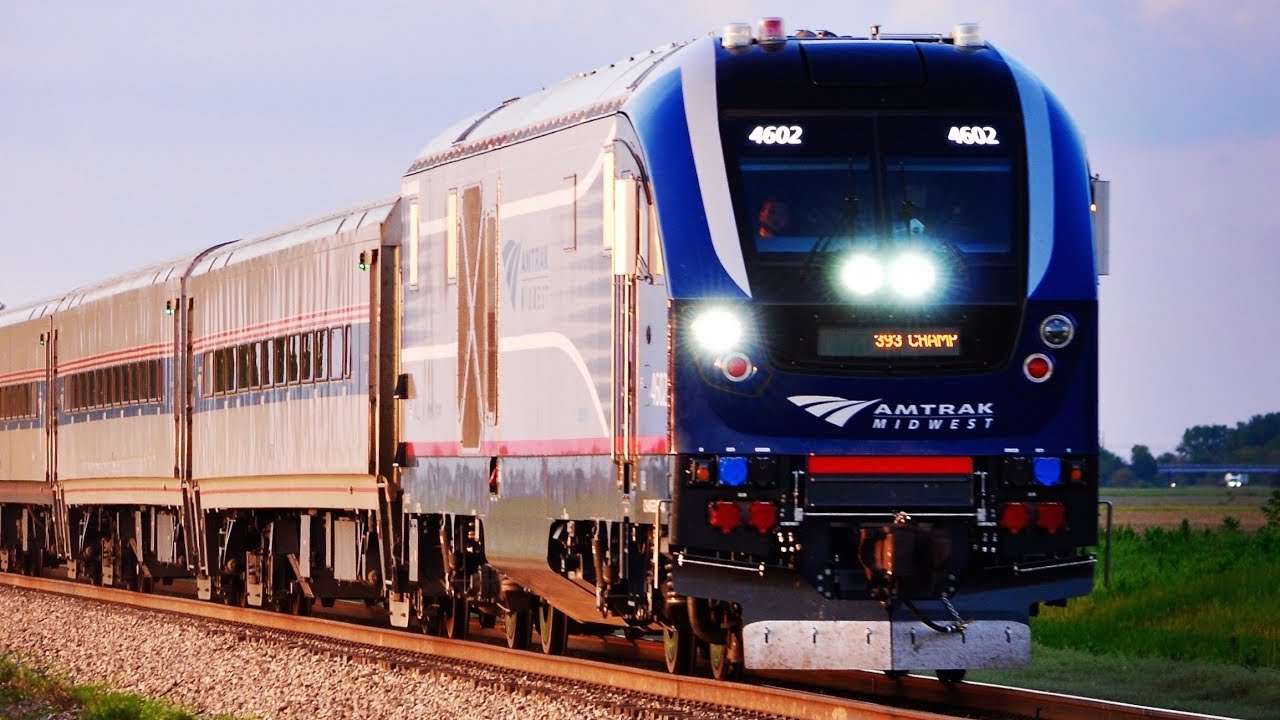 NEW CHARGER Locomotives on Amtrak Midwest Trains!