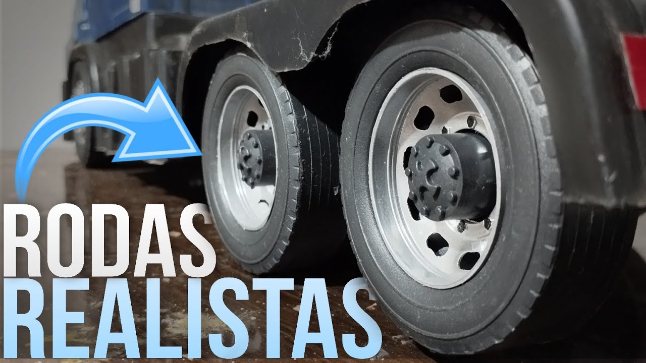 Rodas REALISTAS para mini caminhão 1/14!