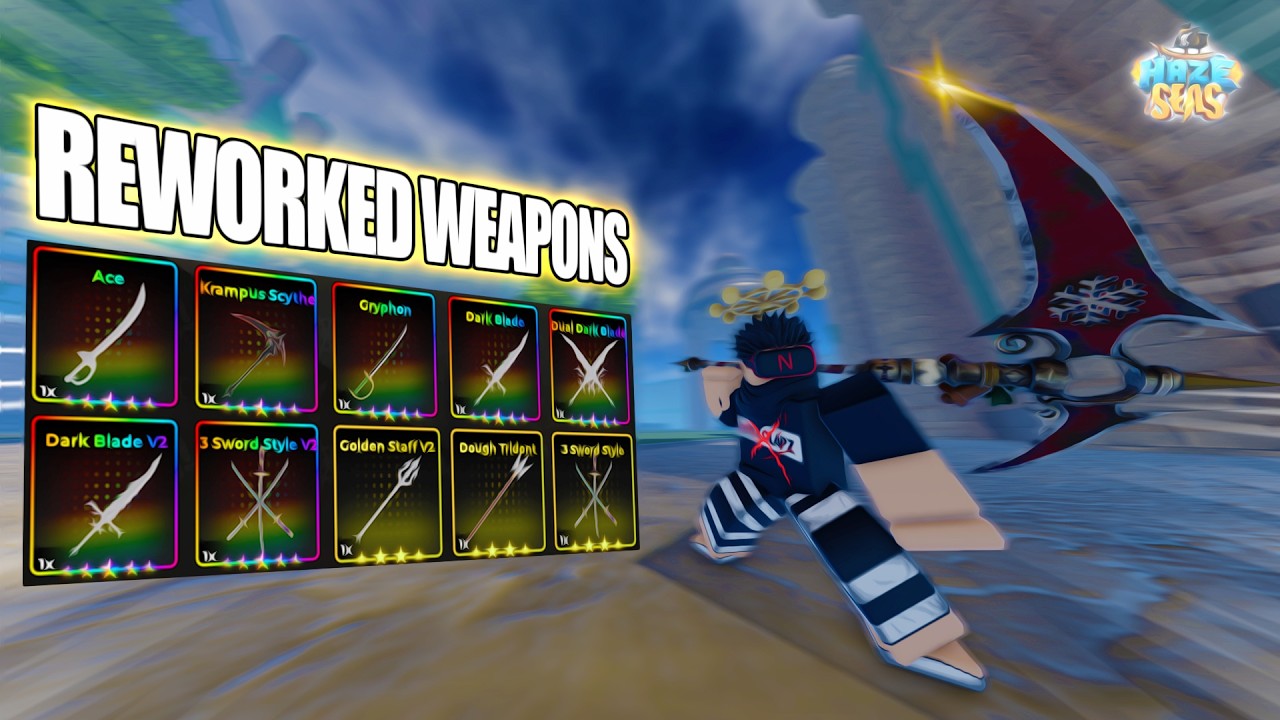 ALL the Reworked Weapons in Haze Seas Roblox!