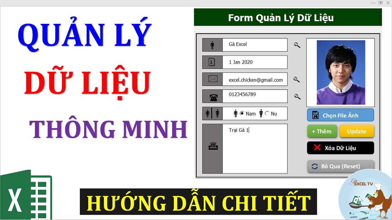 Cách quản lý dữ liệu thông minh bằng excel