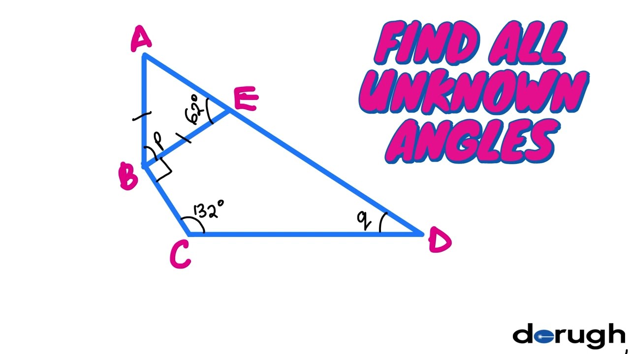 Find 2 unknown angles -Geometry basics