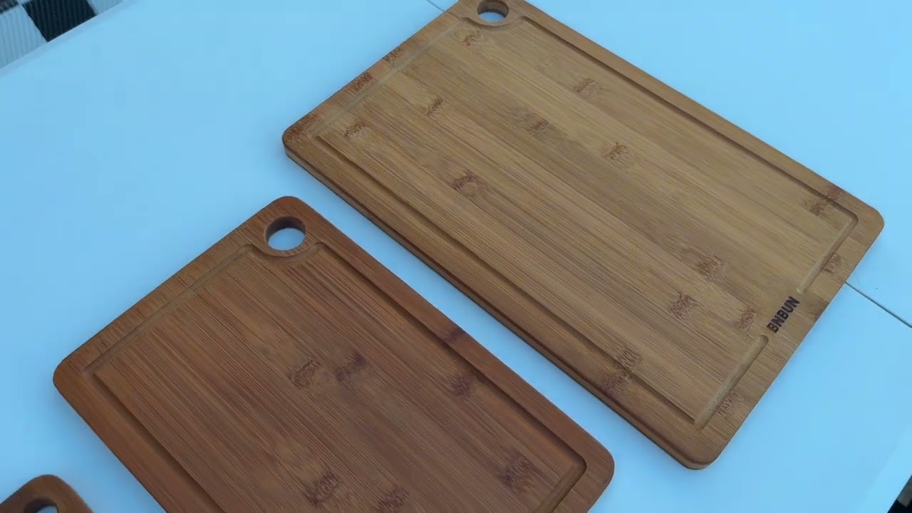 Bamboo cutting board, 3 pieces 