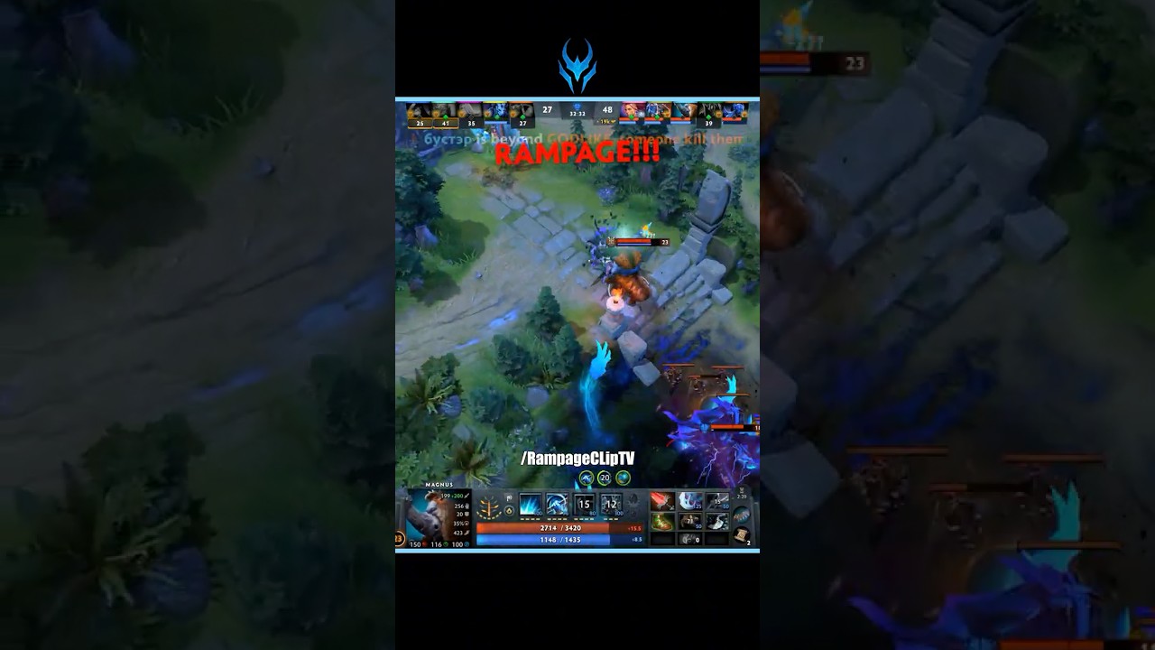 INSANE POLARITY 🤯 MAGNUS RAMPAGE 🐂 #subscribe #dota2