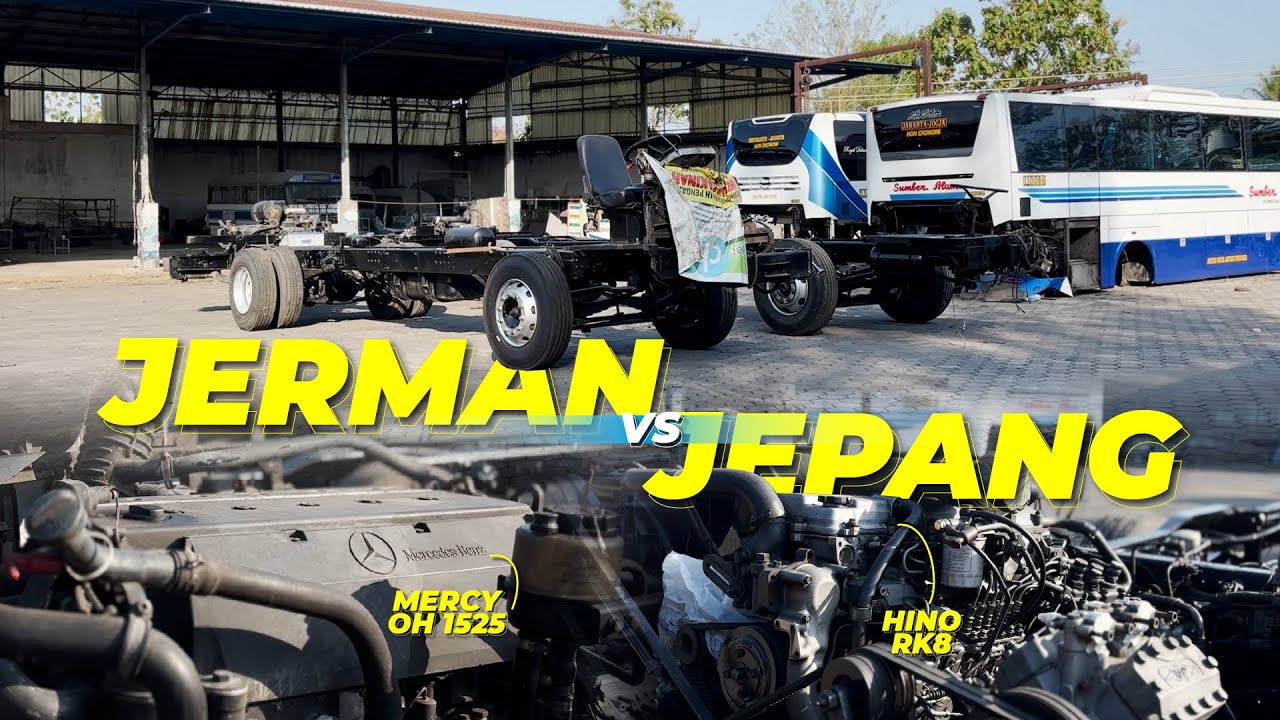 BENARKAH SASIS HINO LEBIH KUAT DARI MERCY ?!?! PERBANDINGAN HINO RK8 DAN MERCY OH1525