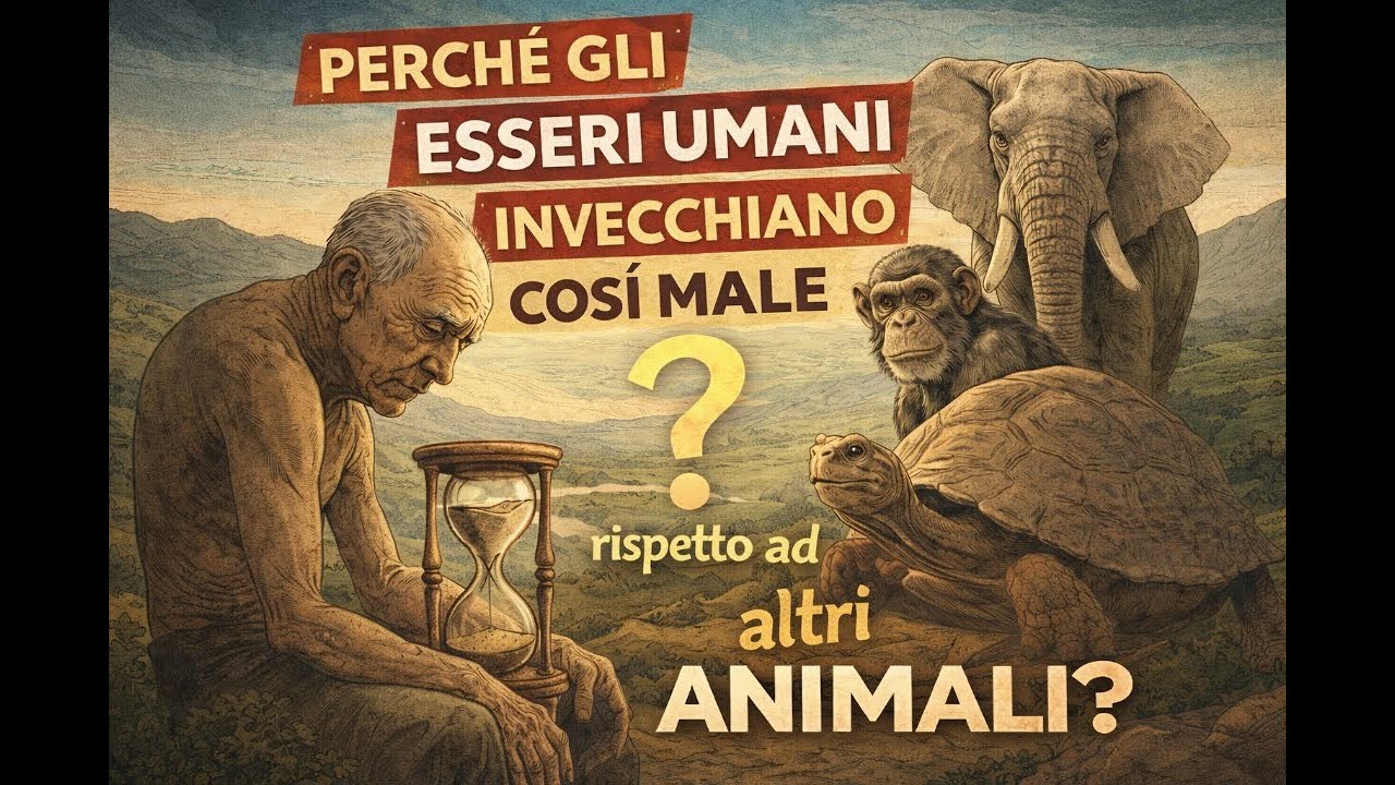 Perché gli esseri umani invecchiano così male rispetto agli altri animali? | Storia per Dormire