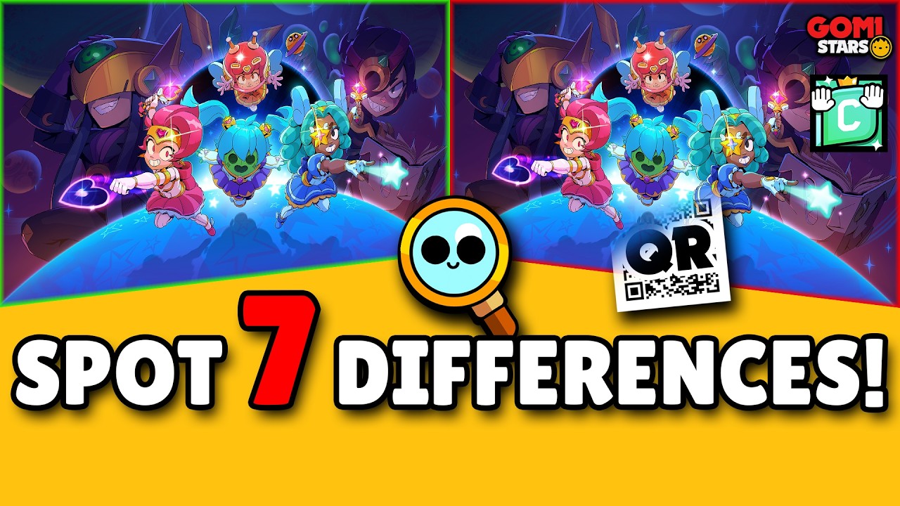 Brawl Stars Puzzle | Spot the Difference (Free QR Code Reward)