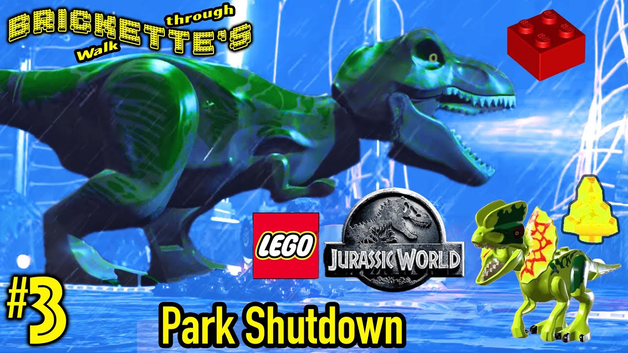 #3 LEGO Jurassic World, Jurassic Park Level 3 (Park Shutdown) story mode walkthrough, Studs x8