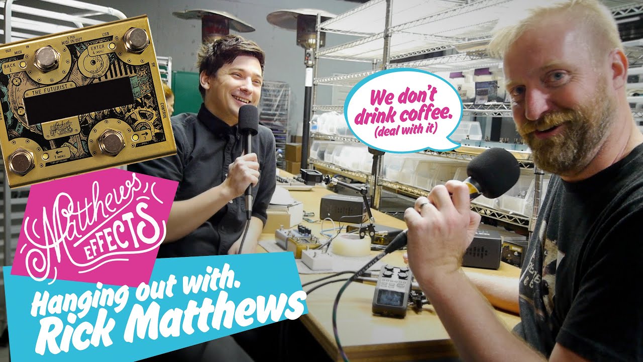Hanging out with Rick Matthews at Boutique Amp Distributors - talking about the Futurist & Coffee