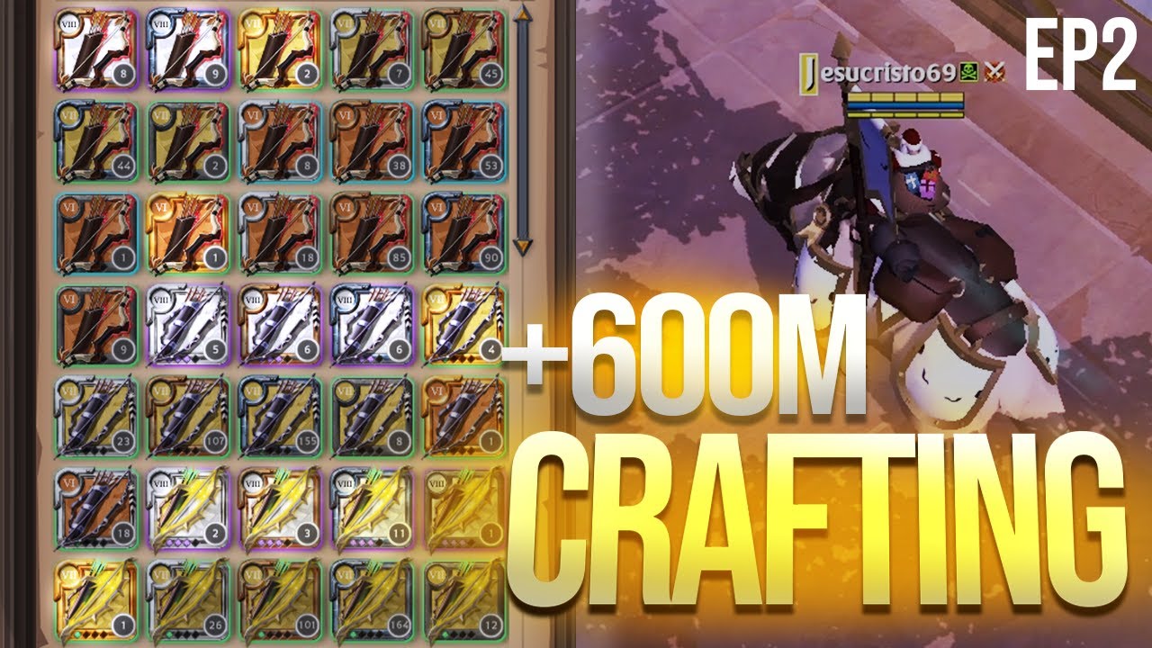 INVERTÍ +600M EN CRAFTEAR ARCOS | Craft Sessions #2 | ALBION ONLINE