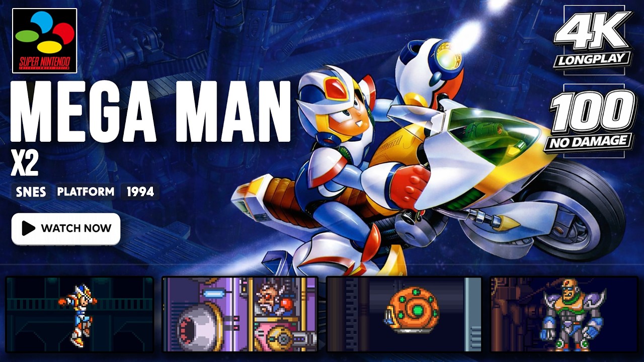[100% & NO DAMAGE] Mega Man X2 | SNES LONGPLAY | FULL GAME | 4K