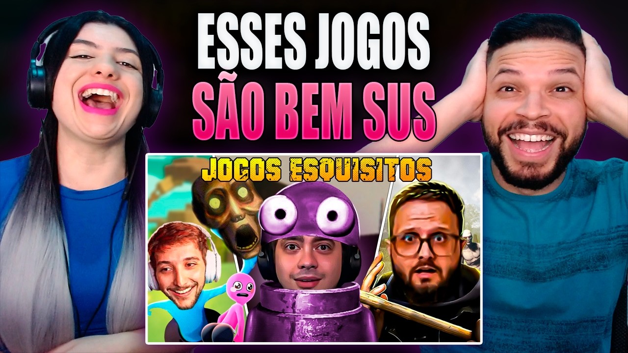ALANZOKA E AMIGOS NOS JOGOS MAIS ESTRANHOS, ESQUISITOS E ENGRAÇADOS DO MUNDO | Maiquizin (REACT)