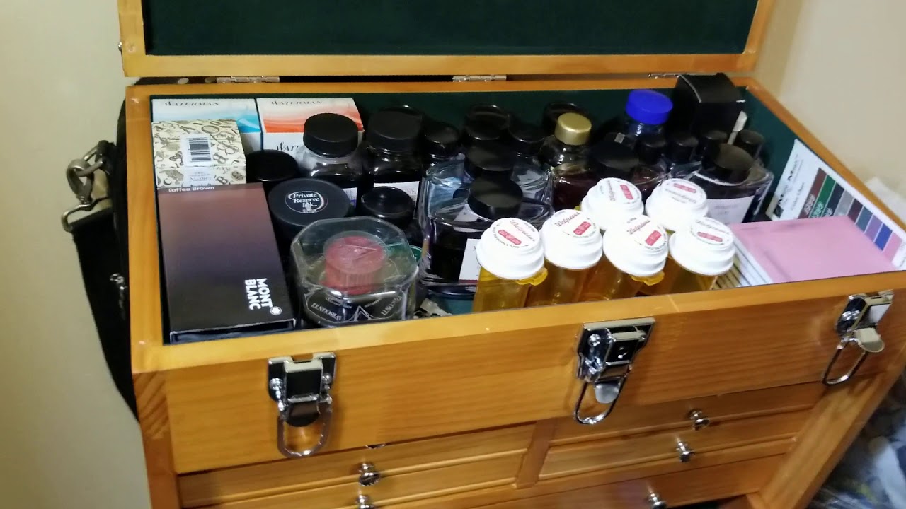 Quick video update on pen storage. Pardon the clutter!
