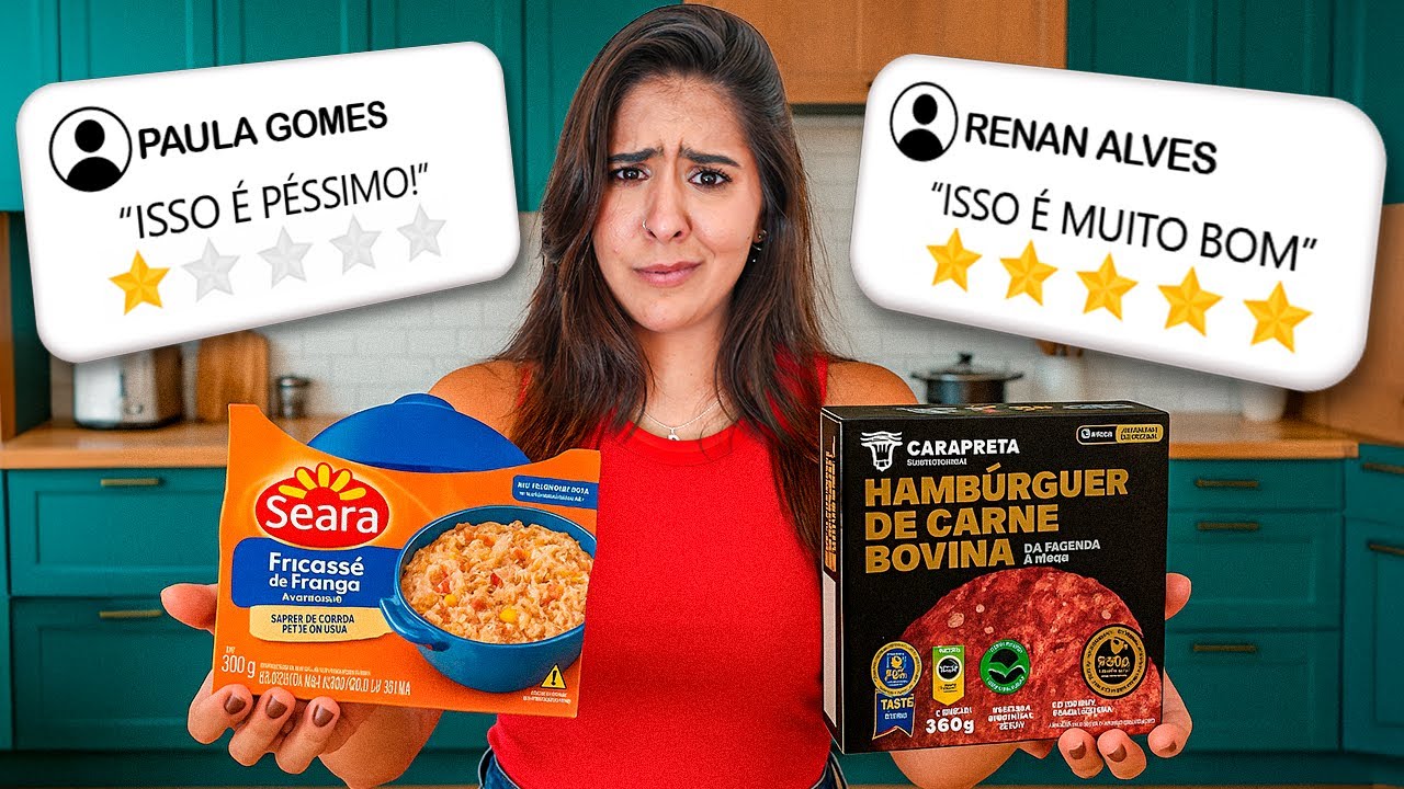 EXPERIMENTEI TODOS OS CONGELADOS DO MERCADO