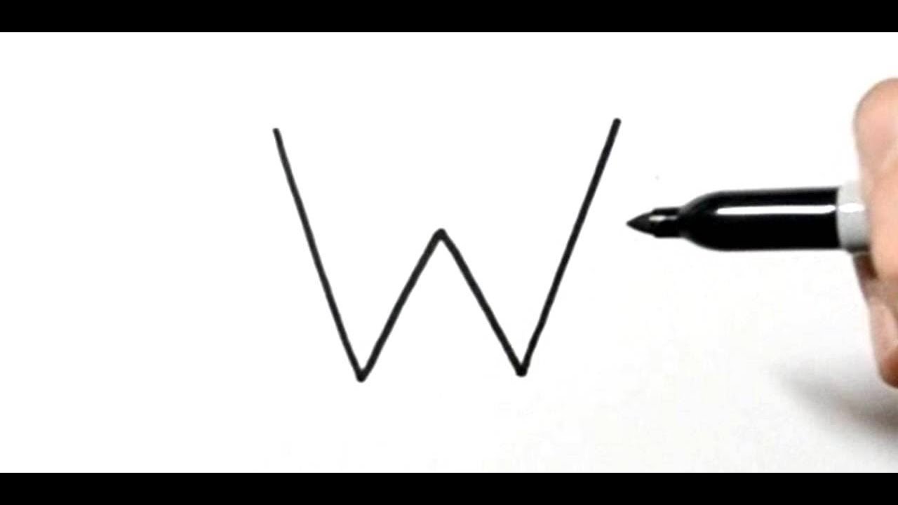 How to Draw a Walrus After Writing Letter W - LetterToons