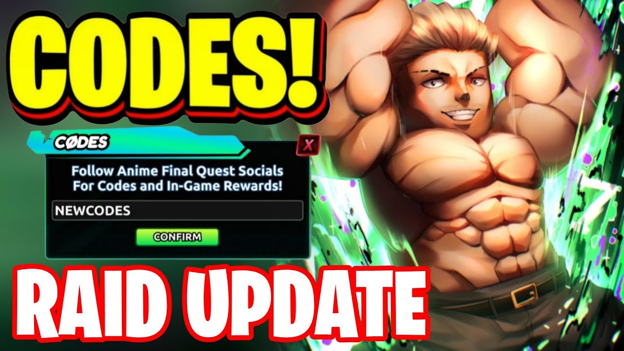NEW! ALL WORKING RAID UPDATE CODES FOR ANIME FINAL QUEST! ROBLOX ANIME FINAL QUEST CODES
