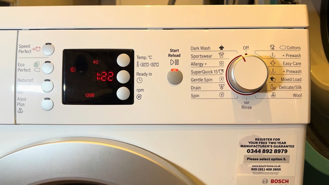 Bosch VarioPerfect WAE28462GB/97 - Dark Wash 40°