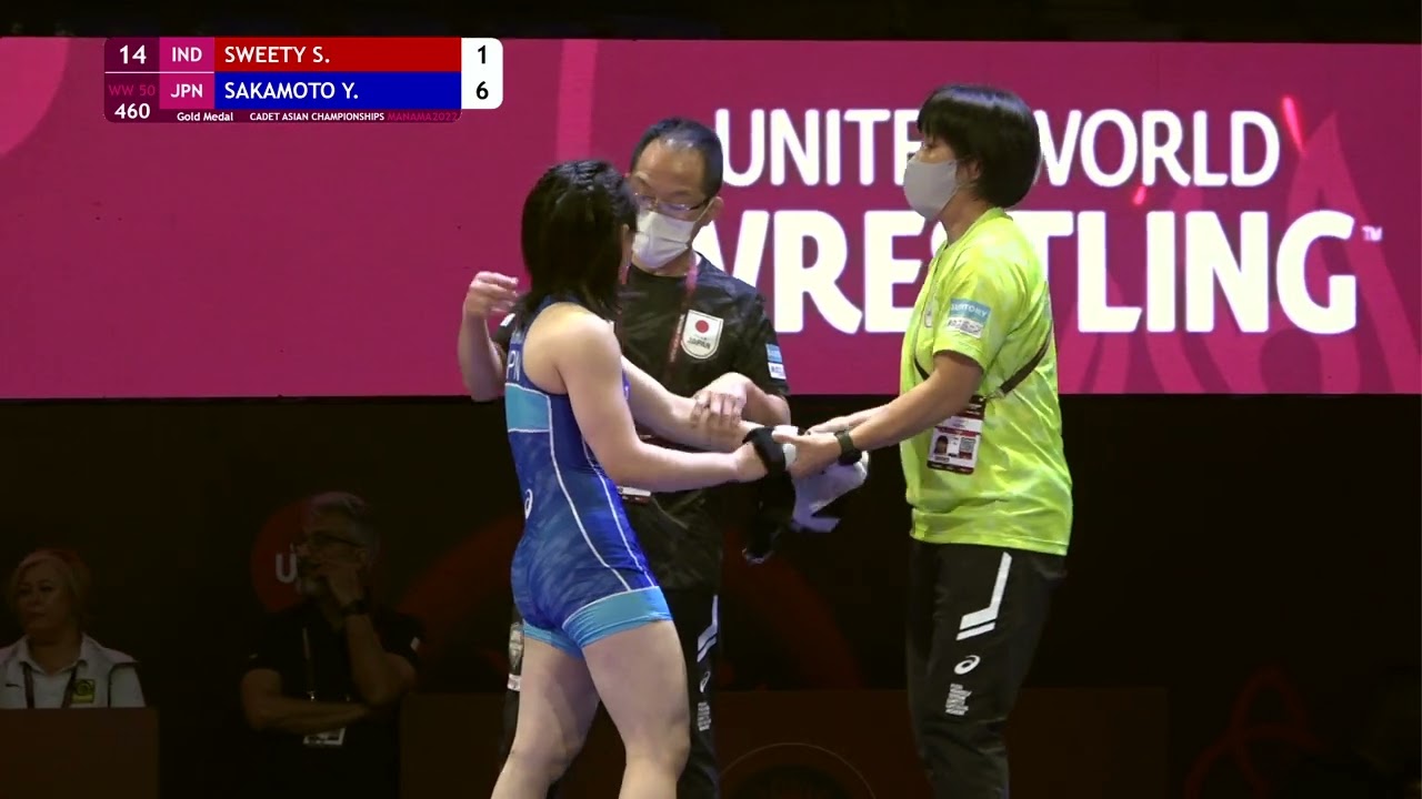 GOLD WW - 50 kg: S. SWEETY (IND) v. Y. SAKAMOTO (JPN)