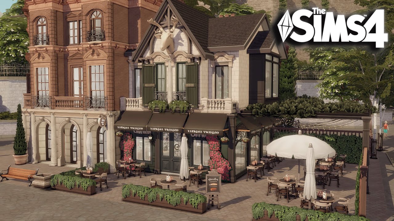 Кафе «Винденбург» | Скоростная сборка в The Sims 4