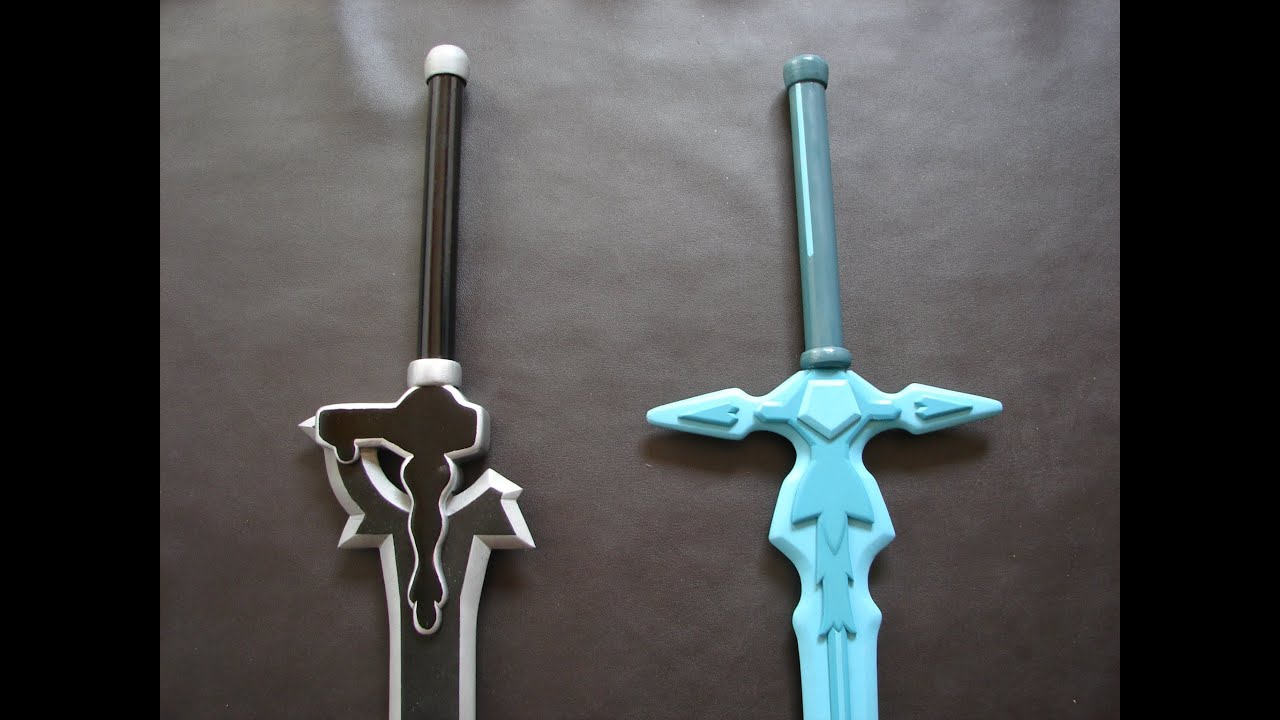 Kirito's dual swords making process - tutorial sword art online cosplay