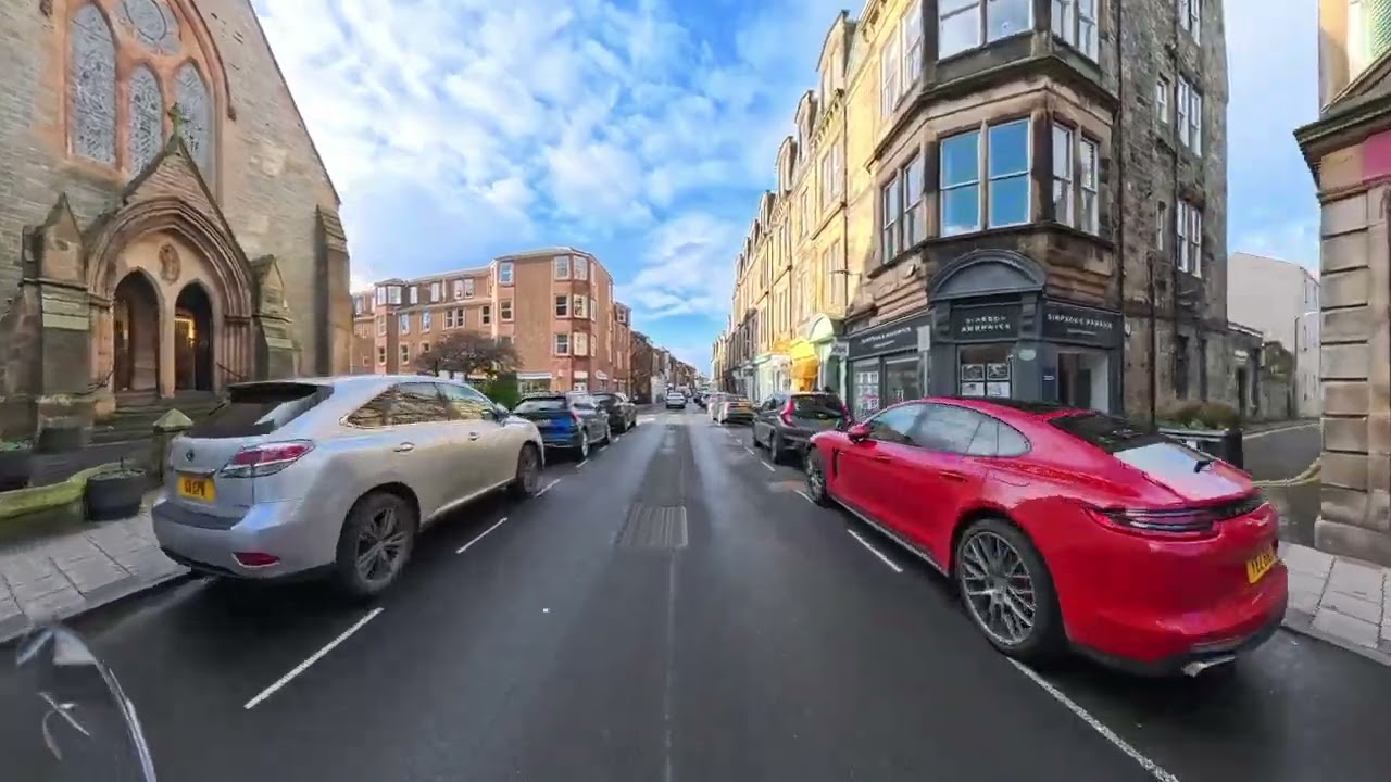 North Berwick High Street on Super Meteor 650