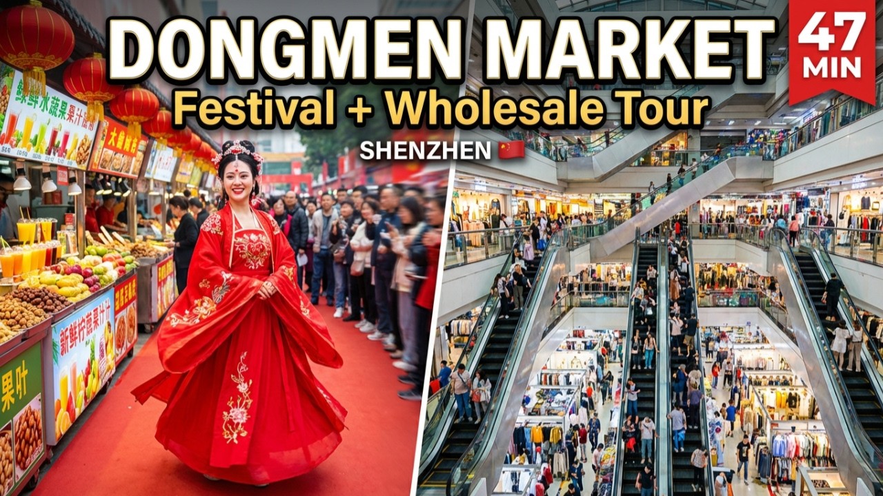 Shenzhen's DONGMEN MARKET: Hanfu Festival + Wholesale Secret Clothing Tour