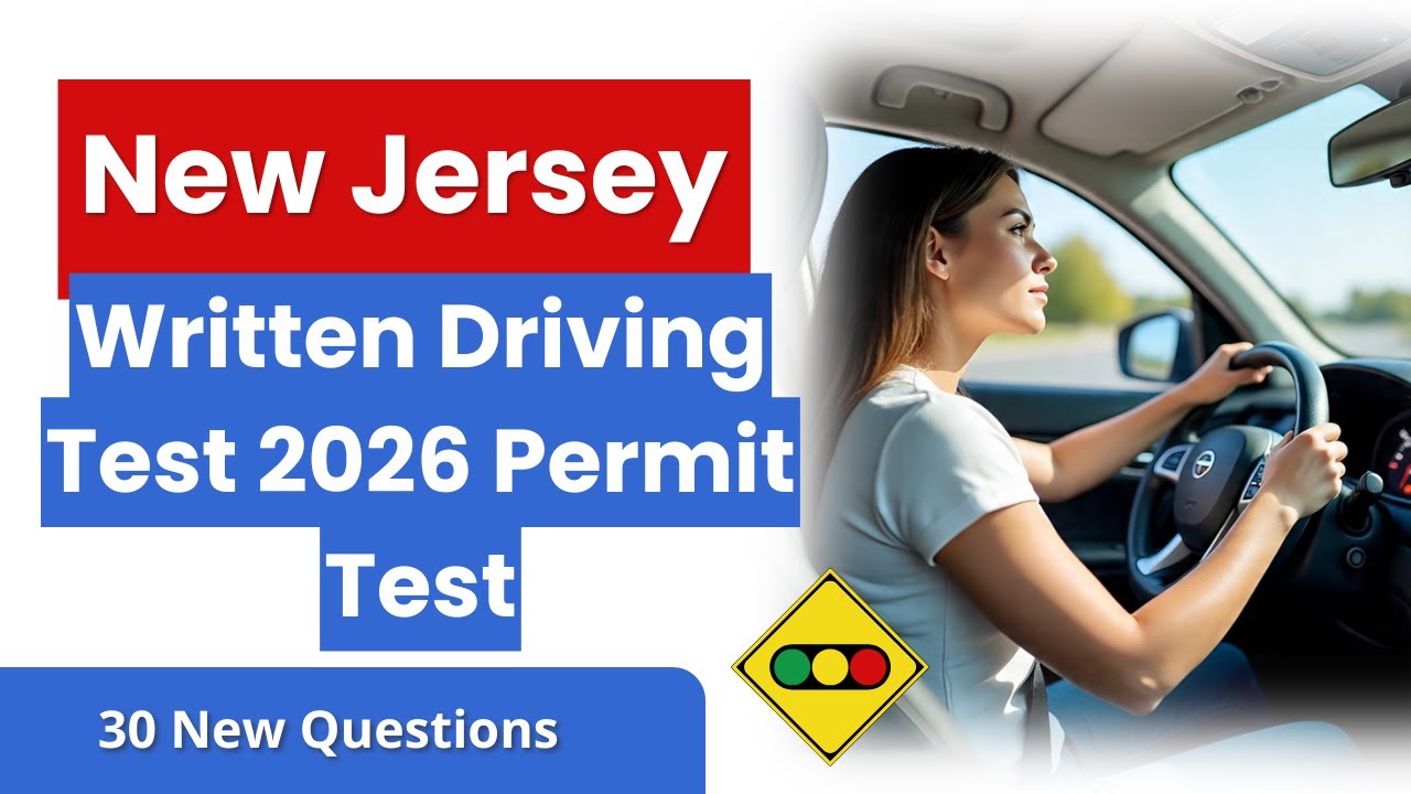 New Jersey Written Driving Test 2026 – 30 New Jersey Permit Test Questions & Answers