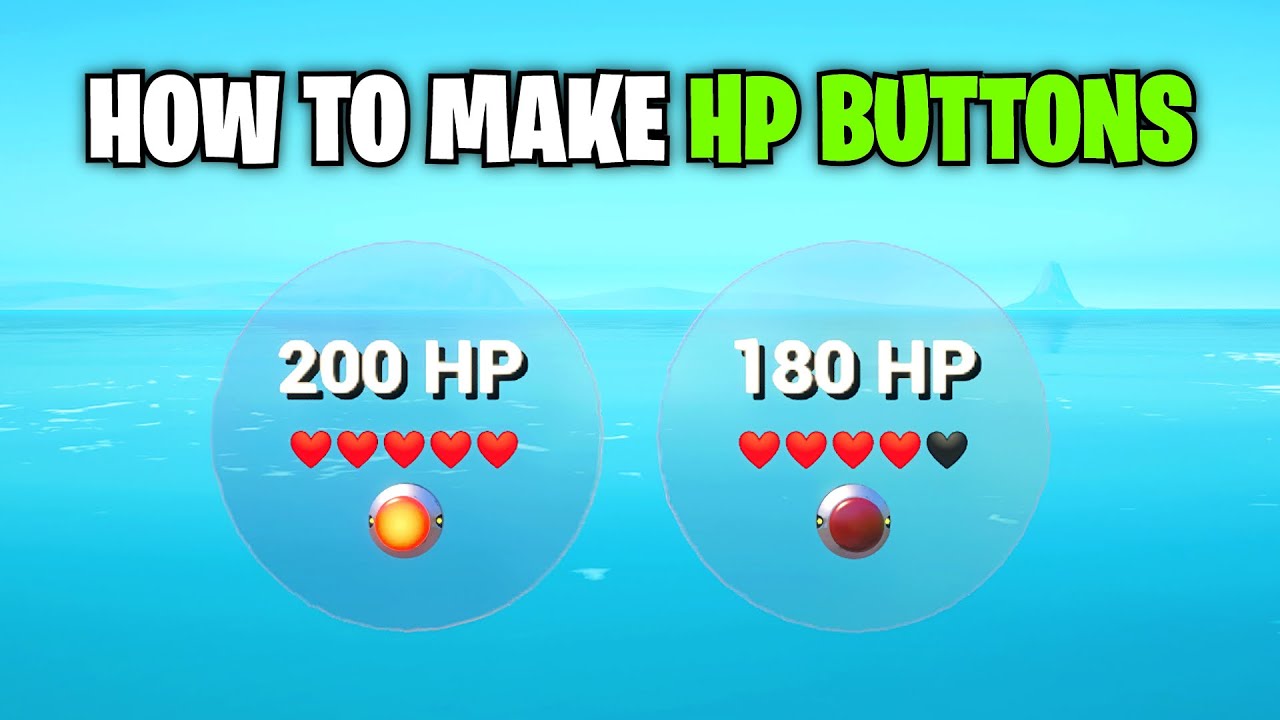 How To Make HP BUTTONS In Fortnite Creative (2026)